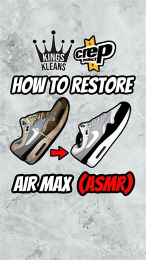 34K views · 857 reactions | FULL ASMR RESTORATION ON NIKE AIR MAX 1s...