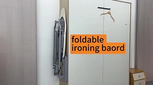 WELLMAX Pull-Out Wall Mounted Folding Ironing Board for Space-Saving Efficiency