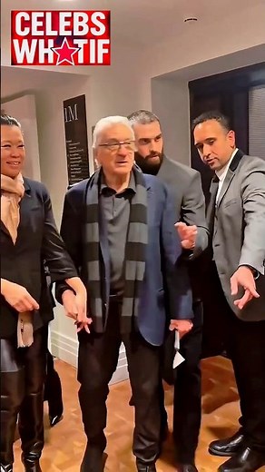 Robert De Niro with wife arriving 🔥#robertdeniro