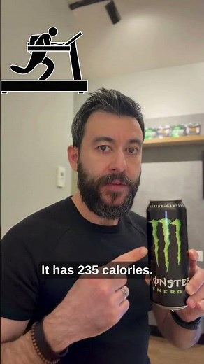 Monster energy drink = How Many Minutes of Running?