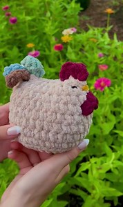 Crochet Rooster Plush: Handmade Amigurumi Chicken Stuffed Animal - Etsy
