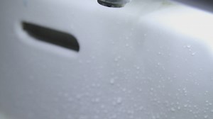 Water tap running - Free Stock Video