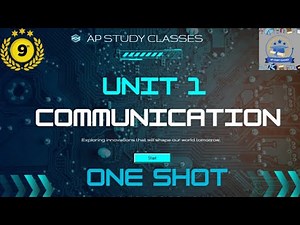 Communication Skills Complete Chapter One Shot 🔥| CLASS 9th IT/AI | Information Technology |