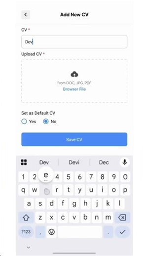 How to Upload CV in App (Step-by-Step Guide) | Add Resume Easily 🚀