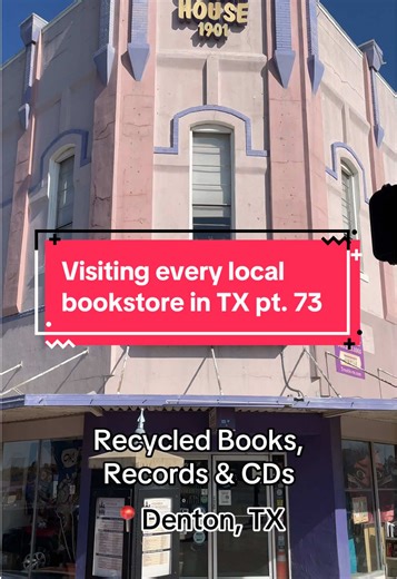 Hi hello! Join me on my quest to visit every locally owned bookstore in my state. Today, let’s check out Recycled Books, Records & CDs. Which bookstores should I add to my list? #usedbookstore #bookstorequest #booktok #texasbookstore #bookstoretour