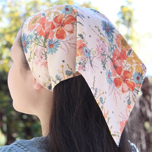 Vintage Inspired Retro Kerchiefs – Classic Hair Scarf, Women’s Headscarf, 50s Style Head Wrap - Etsy