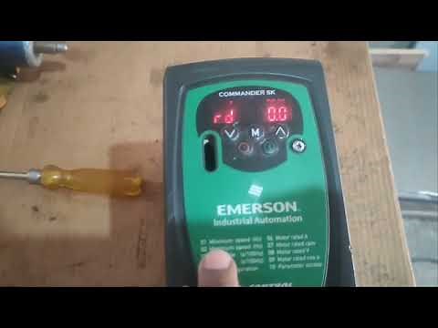 Emerson Commander SK AC Drive Basic Startup parameter and wiring