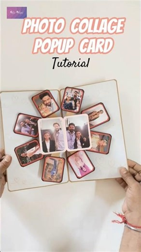 New Popup Card | Photo collage | tutorial #shorts #popupcard #photocollage #makingcards