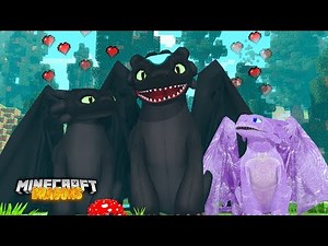ALPHA NIGHT FURY FATHER RETURNS! | Minecraft Dragons | Little Kelly