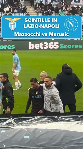 Scintille in Lazio-Napoli Mazzocchi vs Marusic