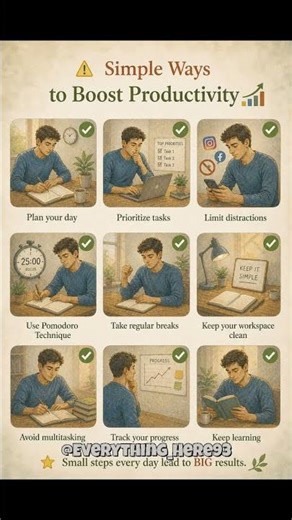 Simple Ways to Boost Productivity ⚡