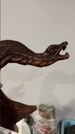 Make a wood carved snake with me