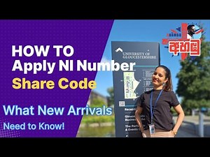How To Apply UK NI Number & Share Code