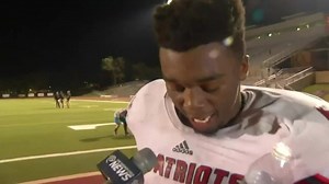 41M views · 1.4K reactions | You haven't seen a postgame interview like THIS from a football player before... | Whistle Sports | Facebook