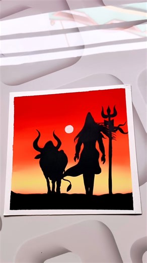 how to draw lord Shiva 🔱 easy poster colour painting for beginners