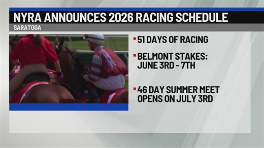 NYRA announces 2026 racing schedule