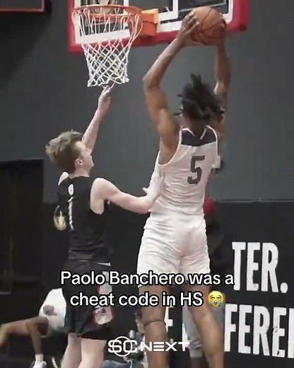 Paolo Banchero was a cheat code in high school 😭