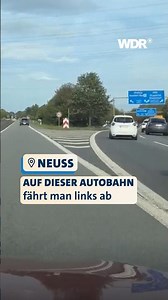 Autobahnausfahrt links? Wo gibt es denn sowas | WDR #news #shorts