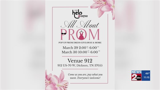 Newsmaker: Dickson County prom dress giveaway