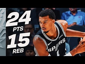 Wemby's 24-PT DOUBLE-DOUBLE vs Raptors | October 27, 2025