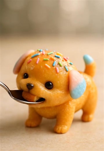 Sweet donut-shaped puppy munching on glazed donut cubes! 🍩🐶 This AI-generated ASMR video features an adorable frosted donut puppy with rainbow sprinkles enjoying soft, fluffy donut pieces. Listen to those satisfying squishy sounds - so sweet and delicious! 🍩 Glazed, chocolate, or filled donuts Pick your champion! And Dunkin' or Krispy Kreme This will END friendships! Also, who dunks donuts in coffee and who thinks that's WRONG Let's fight about breakfast! 👇💕#ai #fyp #viral #asmrvideo #asmr 