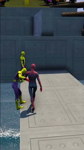 GTA 5 Spiderman Leap Backfires Ep 250 #shorts