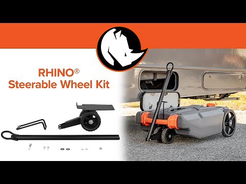 CONVERT Your RHINO Tote Tank! [How to install the Steerable Wheel Kit]