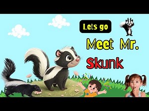 Meet the Animal That Can Spray You From Afar! 🦨 | Skunk Facts for Kids #kids