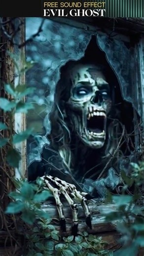 EVIL GHOST SOUND EFFECT #freesoundeffects #horrorsounds #ghostsound #creepysounds #shortvideo