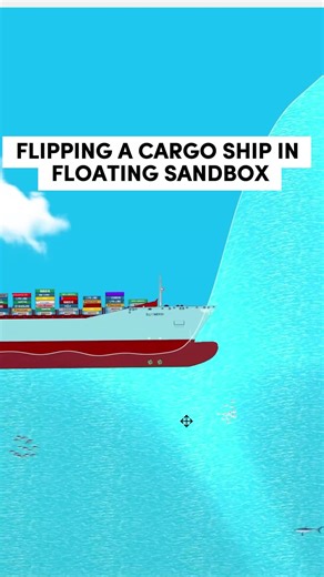 Neotastic | TSUNAMI DESTRUCTION Vs. Cargo Ship in Floating Sandbox! Wi It Survive? #Neotastic #Floatingsandbox | Instagram