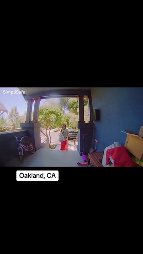 She got caught and he hopped the fence 😡#crimeoncamera #caughtoncamera #oakland #losangeles #crimejunkie #fyp #foryou #reels #packagethief #jailtok #reels