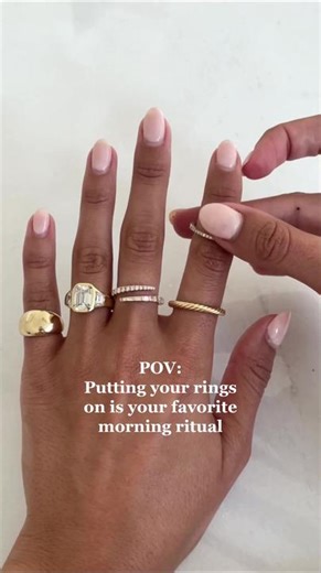 Morning Ritual: Putting on Your Favorite Rings