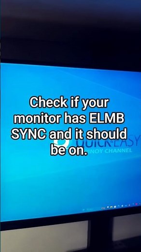 How to On ELMB SYNC using Asus monitor?