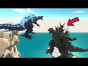 Jump from the Mountain Peak | Who Can Defeat Godzilla Minus One? - Animal Revolt Battle Simulator
