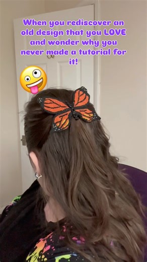 Should I make a tutorial? 🤔 #jewelrydesigner #csldesigns #micromacramebutterfly