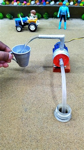 Diy mini tractar project video and mini motors pumps video #minitractor #project #shorts # 376