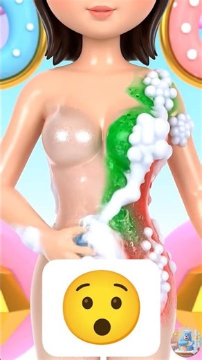 Cute Cartoon Bath Gone Crazy 😂🛁