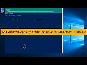 Installing OpenSSH feature on Windows 10 and Windows Server 2019