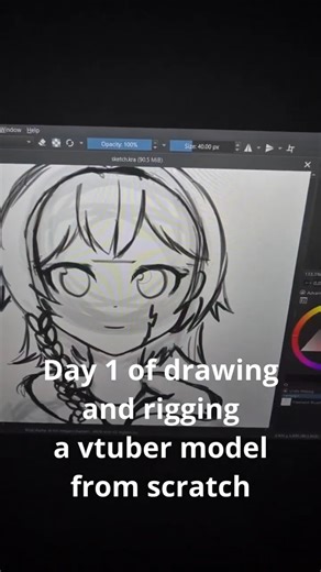 Making and rigging a whole vtuber model from scratch part 1