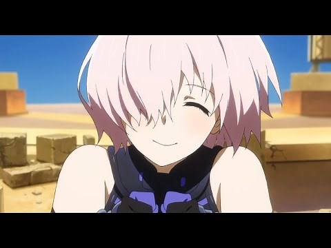 Mash calls Lancelot a dad. FGO:Camelot Movie 2