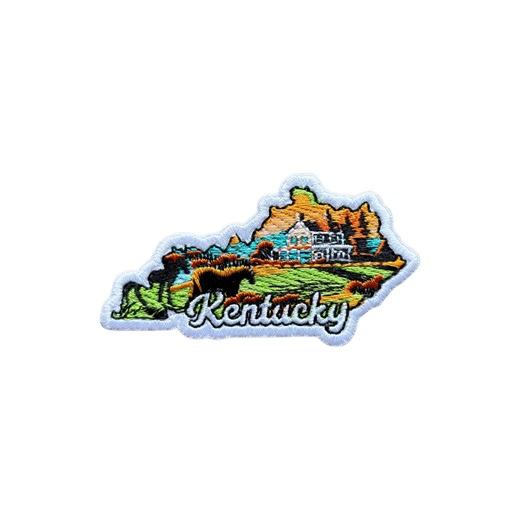 Kentucky State Map Nature 3" Embroidery Travel Patch, Iron On/sew on Fabric Patches for Clothes Backpacks Hat, Traveler DIY Accessories - Etsy