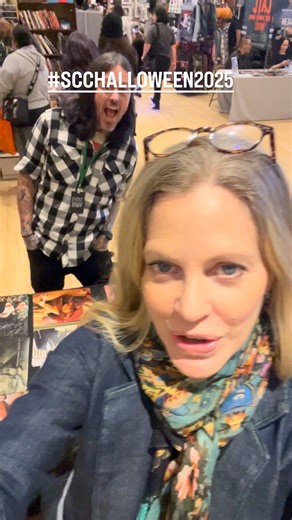 Come see @kristinbauer , one of our featured guests here at #scchalloween2025 today and tomorrow! #trueblood #horror #vampire #sacramento #sinistercreaturecon | Sinister Creature Con