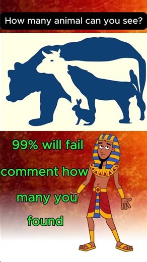 how many animal can you see ? #quiz #brainteasers #triviatricks #testyourknowledge