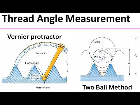 Thread Measurement Using Vernier Protractor | Two Ball Method (Step-by-Step)