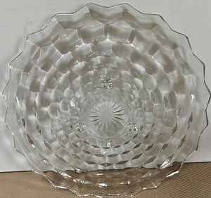 Vintage Fostoria Glass 3-footed Dish: Large Glass Platter - Etsy