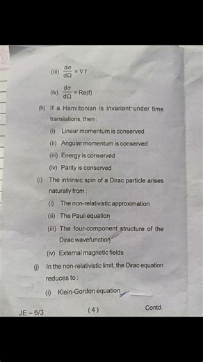 Msc physics sem 2question ppr quantam mechanics paperno. 201 #kolhan_university#mscphysicsquestions
