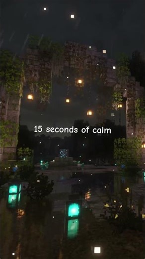 a quiet archway in the rain. take 15 seconds to breathe and reset. 🌧️ #minecraft #rainsounds #sleep
