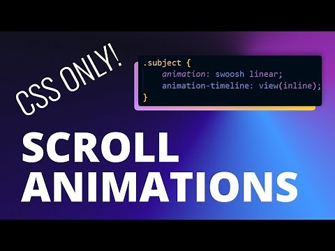 CSS Only Scroll Animations Are AMAZING!