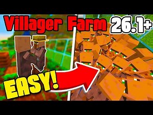 EASIEST Villager Breeder Farm | Minecraft 1.21/26.1+ Java & Bedrock Edition