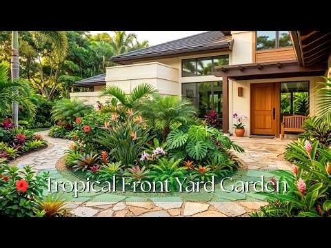 Small Tropical Front Yard Ideas for a Beautiful Home Entrance